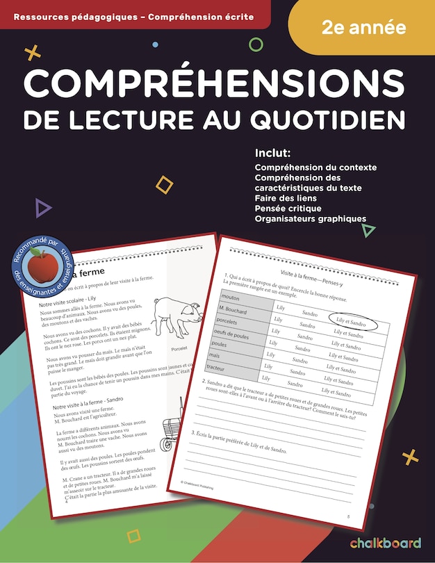 Canadian French Daily Reading Comprehension Grade 2