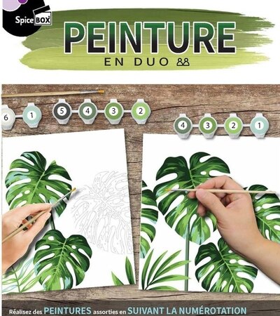 Peinture en duo: réalisez des peintures assorties en suivant la numérotation