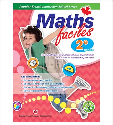 Maths Faciles Grade 2: Canadian Curriculum Math Workbook For Grade 2 French Immersion Students