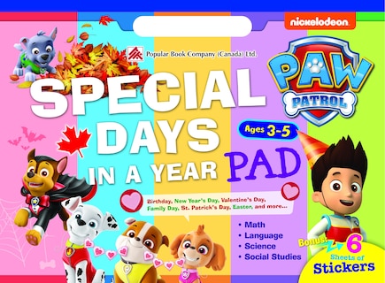 Paw Patrol Special Days In A Year Pad: Paw Patrol Special Days In A Year Pad