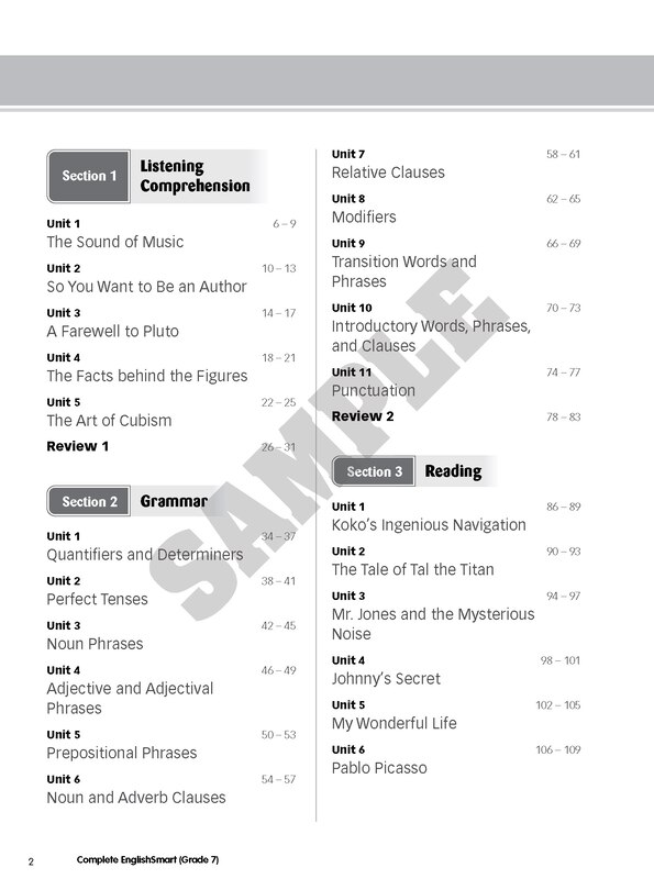 Couverture_Complete EnglishSmart: Grade 7 (Enriched Edition)