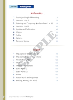 Couverture_Complete Canadian Curriculum: Kindergarten (Enriched Edition)