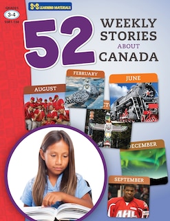 Front cover_52 Weekly Nonfiction Stories About Canada Grades 3-4