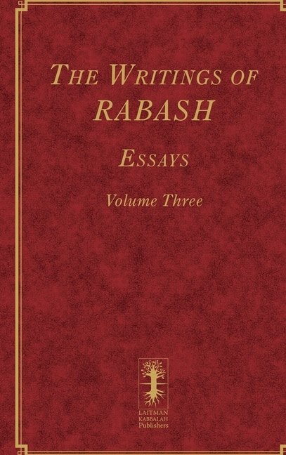 Front cover_The Writings of RABASH - Essays - Volume Three