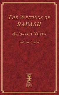 Couverture_The Writings of RABASH - Assorted Notes - Volume Seven