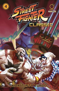 Front cover_Street Fighter Classic Paperback Volume 4: Kick it into Turbo