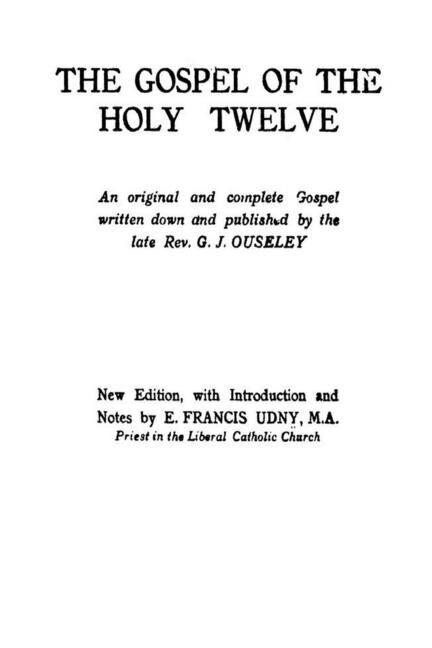 Couverture_The Gospel of the Holy Twelve