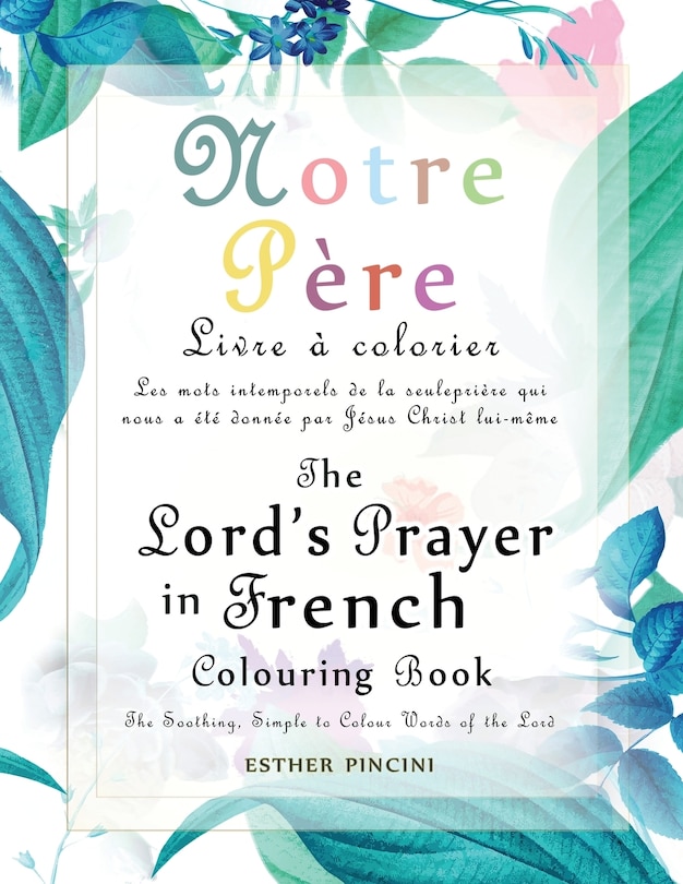 Front cover_The Lord's Prayer in French Colouring Book - Notre Père