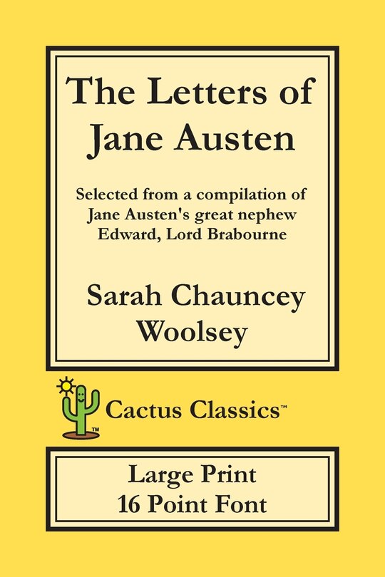 Front cover_The Letters of Jane Austen (Cactus Classics Large Print)