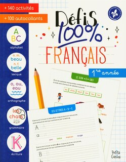 Front cover_Défis 100% français, 1re année
