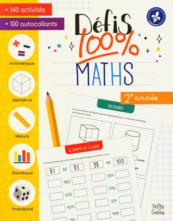 Front cover_Défis 100% maths, 2e année