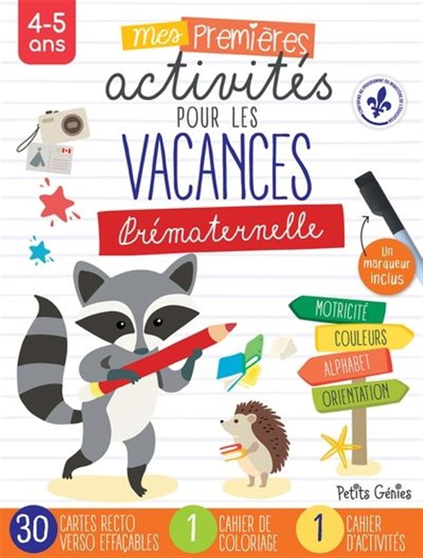 Couverture_Pr&eacute;maternelle, mes premi&egrave;res activit&eacute;s pour les vacances