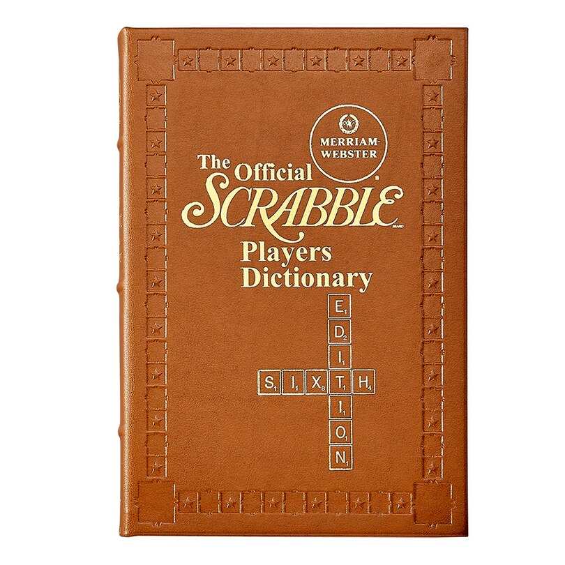 SCRABBLE DICT 6TH ADD: Deluxe Leather Edition