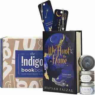 Indigo Book Box: We Hunt the Flame by Hafsah Faizal
