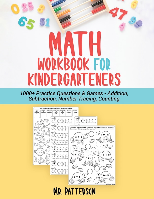 Front cover_Math Workbook for Kindergarteners