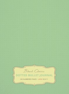 Front cover_Large 8.5 x 11 Dotted Bullet Journal (Sea Foam Green #16) Hardcover - 245 Numbered Pages