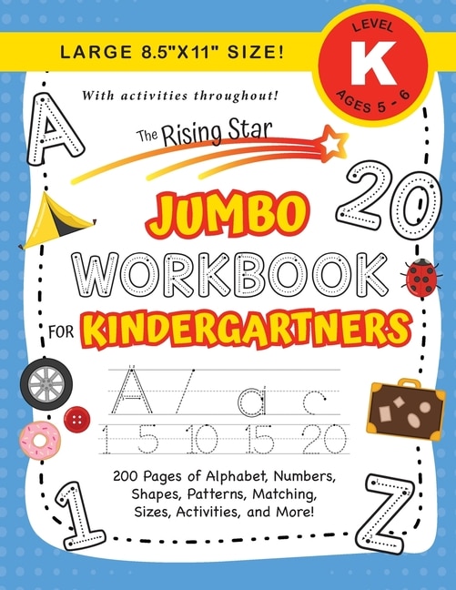 Front cover_The Rising Star Jumbo Workbook for Kindergartners