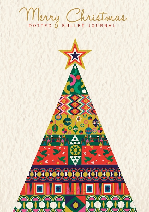 Front cover_Merry Christmas Dotted Bullet Journal