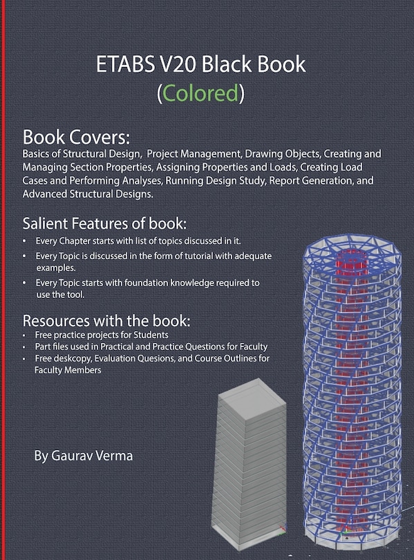 Front cover_ETABS V20 Black Book
