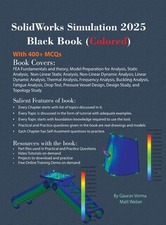 Couverture_SolidWorks Simulation 2025 Black Book