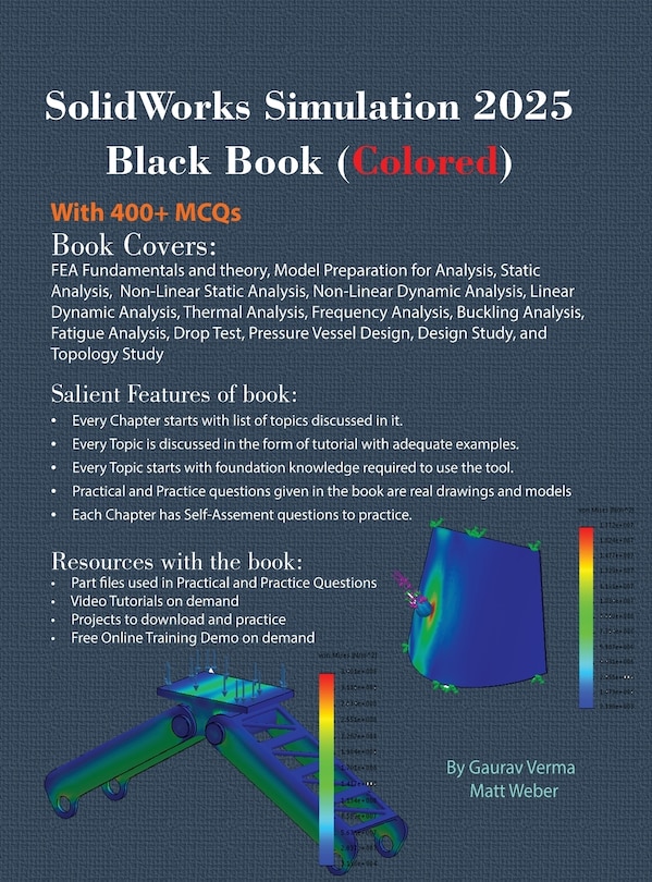 Couverture_SolidWorks Simulation 2025 Black Book