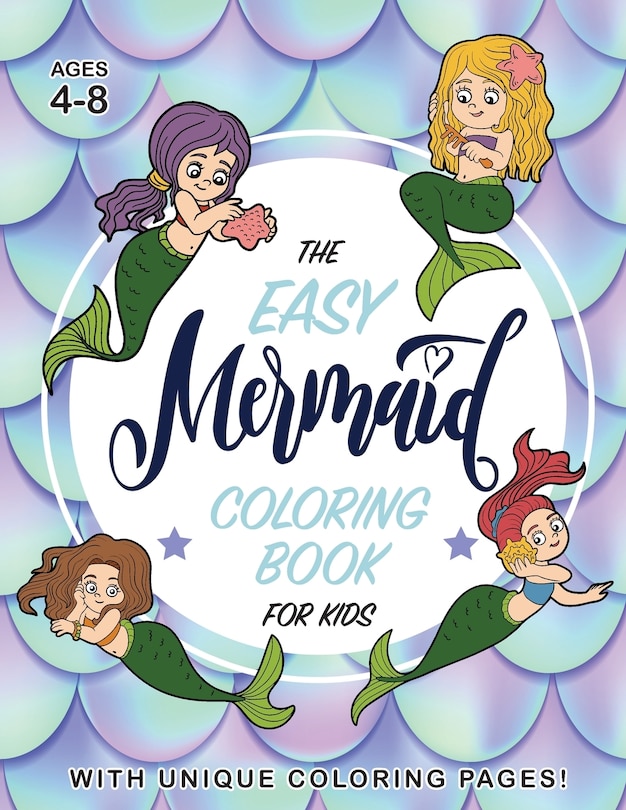 Couverture_The Easy Mermaid Coloring Book for Kids