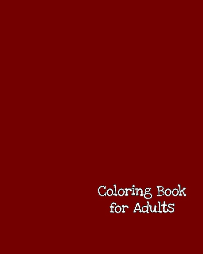 Couverture_Coloring Book For Adults