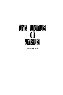 Front cover_The Words of Jesus