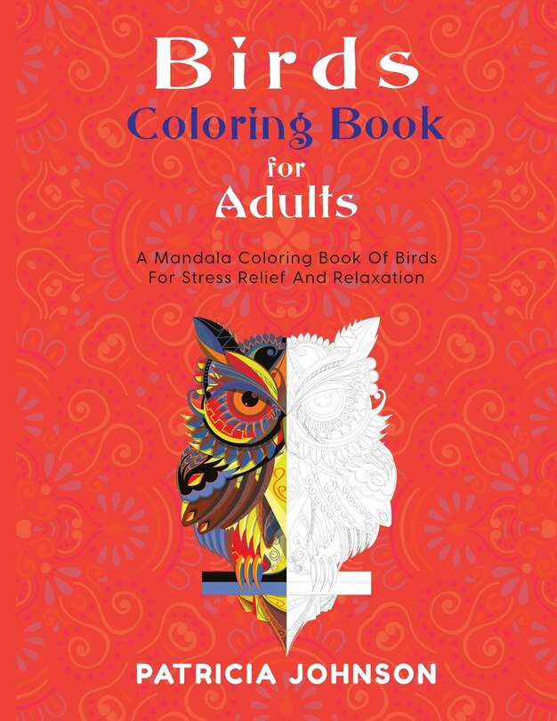 Front cover_Bird Coloring Book For Adults
