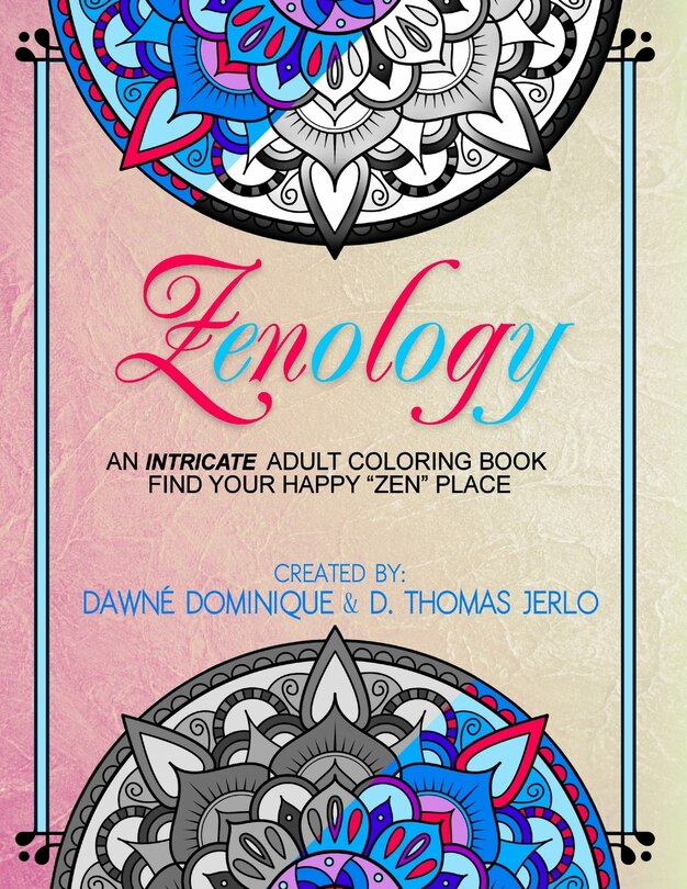 Front cover_Zenology, Adult Coloring Book