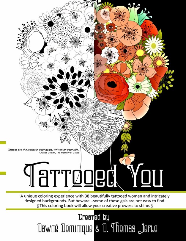 Couverture_Tattooed You, Adult Coloring Book
