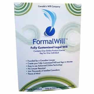 Formalwill Fully Customized Canadian Legal Will Kit by Formalwill Inc. Formalwill Inc.