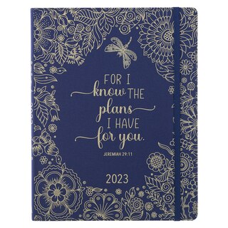 Couverture_Christian Art Gifts 2023 12-Month Large Weekly Planner for Women | I Know the Plans I Have for You - Jeremiah 29:11 Inspirational Bible Verse