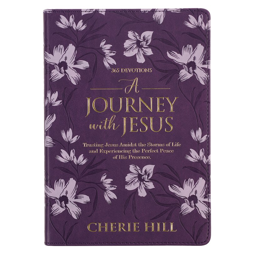 Front cover_Devotional A Journey with Jesus Faux Leather