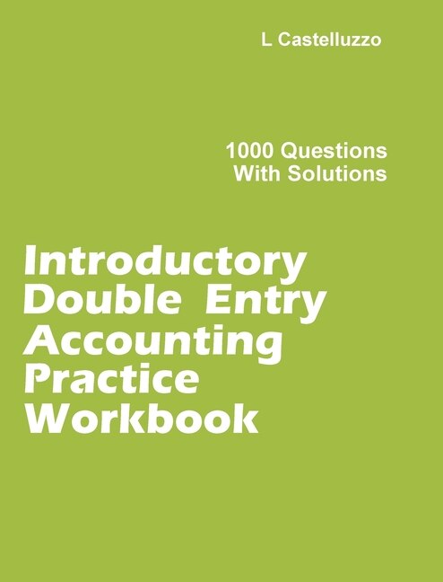 Couverture_Introductory Double Entry Accounting Practice Workbook