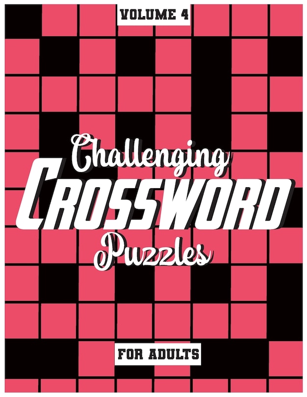 Front cover_Challenging Crossword Puzzles For Adults