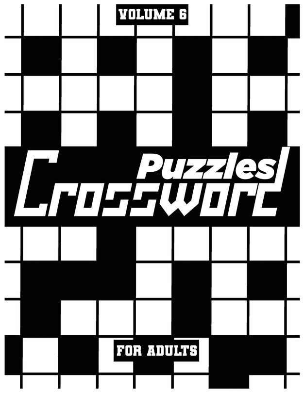 Front cover_Crossword Puzzles For Adults, Volume 6