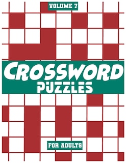 Front cover_Crossword Puzzles For Adults, Volume 7