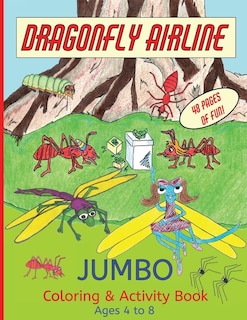 Couverture_Dragonfly Airline Coloring and Activity Book - Ages 4 to 8