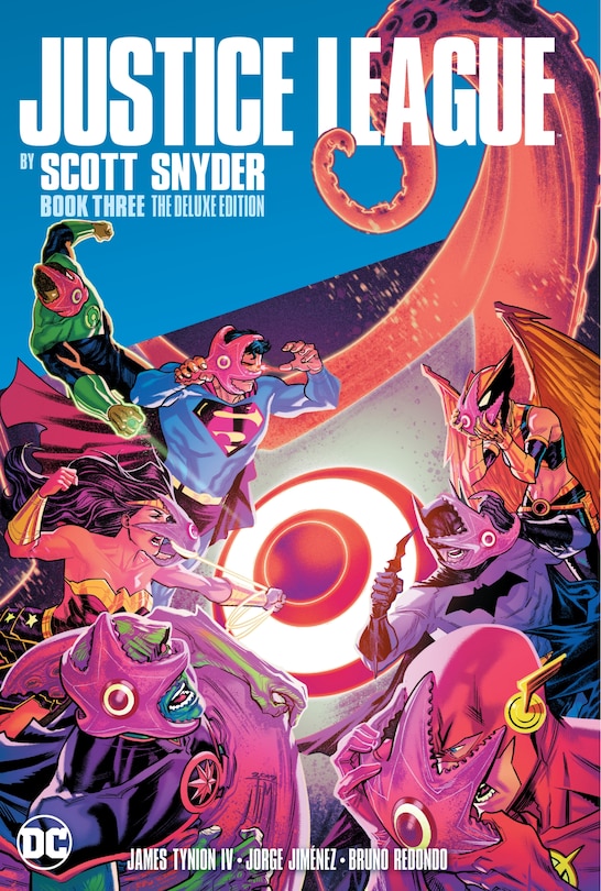 Front cover_Justice League By Scott Snyder Deluxe Edition Book Three