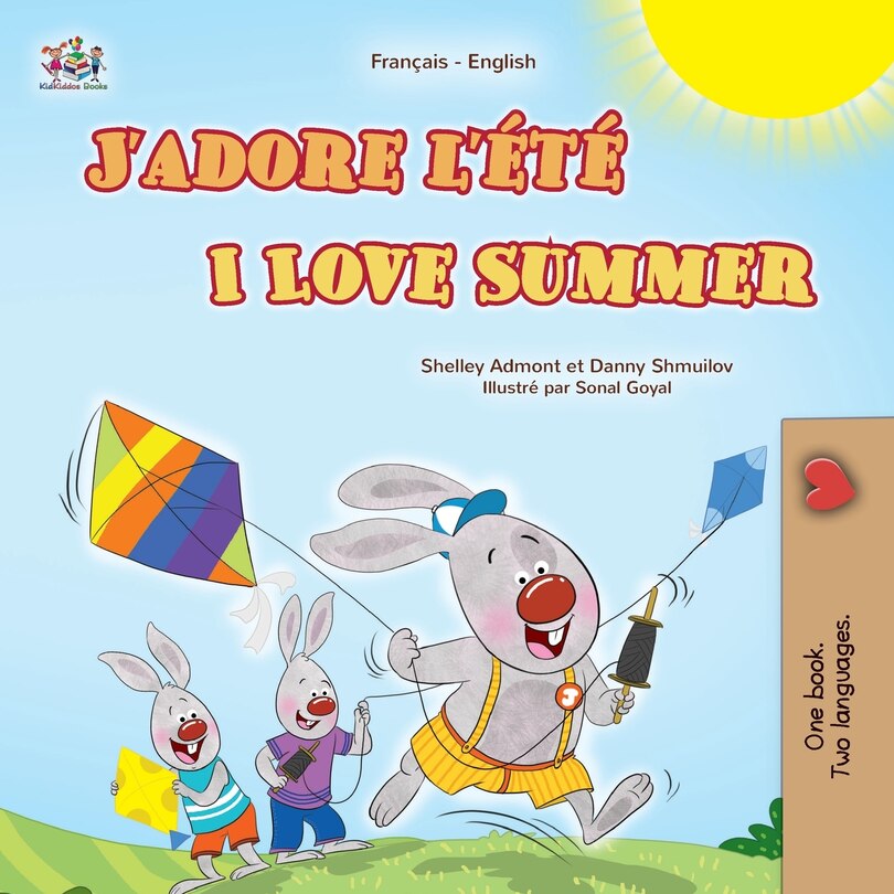 Couverture_I Love Summer (French English Bilingual Children's Book)