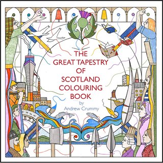 Front cover_The Great Tapestry Of Scotland Colouring Book