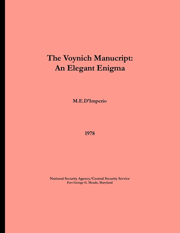 Couverture_The Voynich Manuscript - An Elegant Enigma