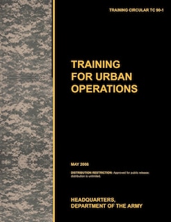 Front cover_Training for Urban Operations