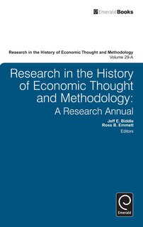 Front cover_Research in the History of Economic Thought and Methodology
