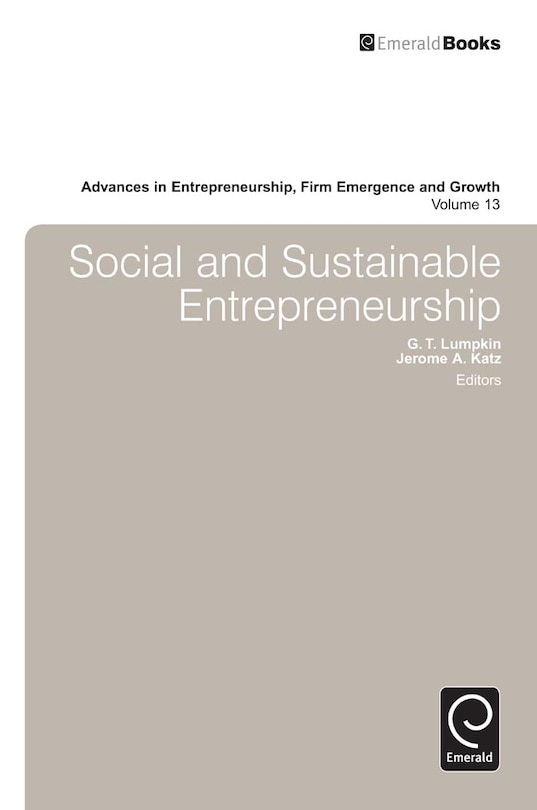 Front cover_Social and Sustainable Entrepreneurship