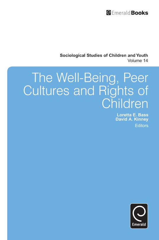 Couverture_The Well-Being, Peer Cultures and Rights of Children
