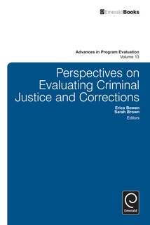 Couverture_Perspectives On Evaluating Criminal Justice and Corrections