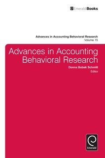 Front cover_Advances in Accounting Behavioral Research