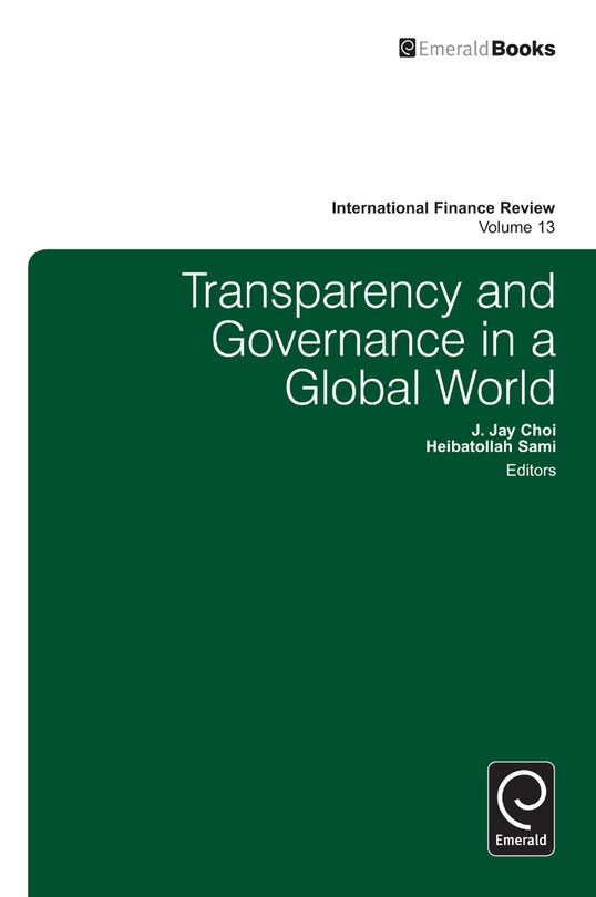 Couverture_Transparency in Information and Governance